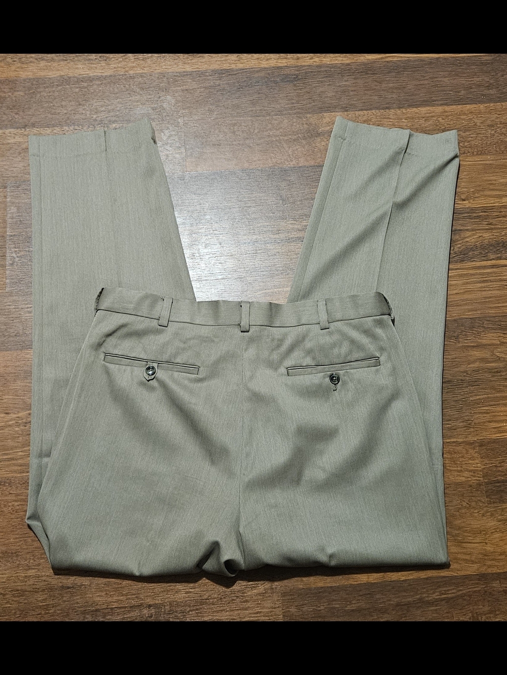 ROUNDTREE &YORKE mens easy-care dress pants SIZE 36x32 COLOR TAN CP30D - Picture 9 of 16